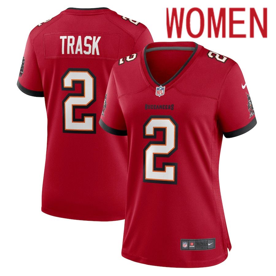 Women Tampa Bay Buccaneers #2 Kyle Trask Nike Red Game NFL Jersey->women nfl jersey->Women Jersey